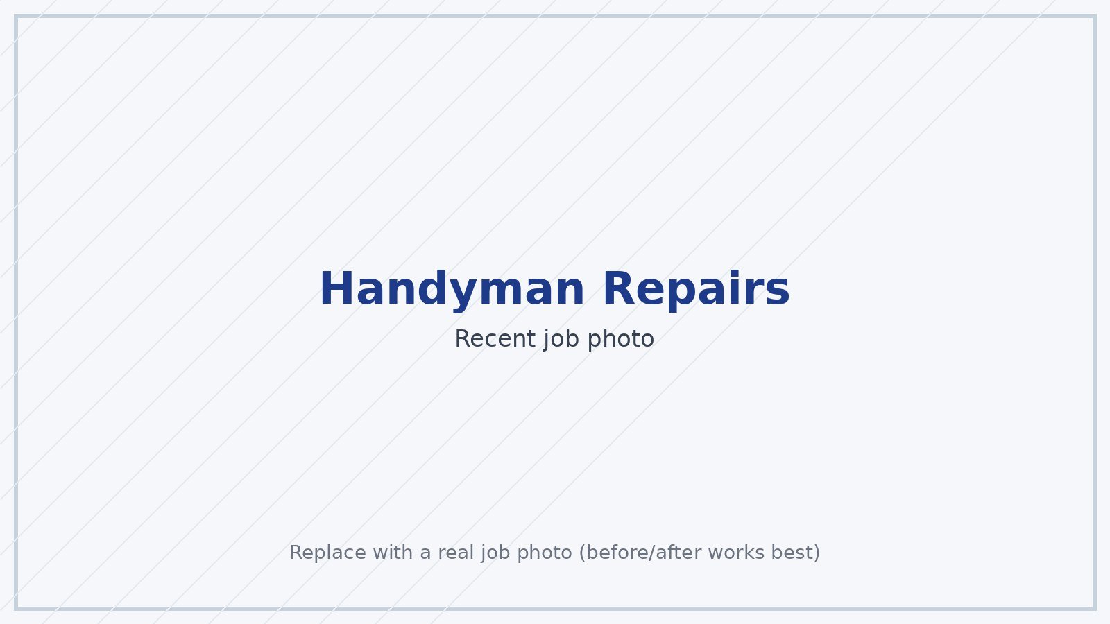 End of tenancy repairs